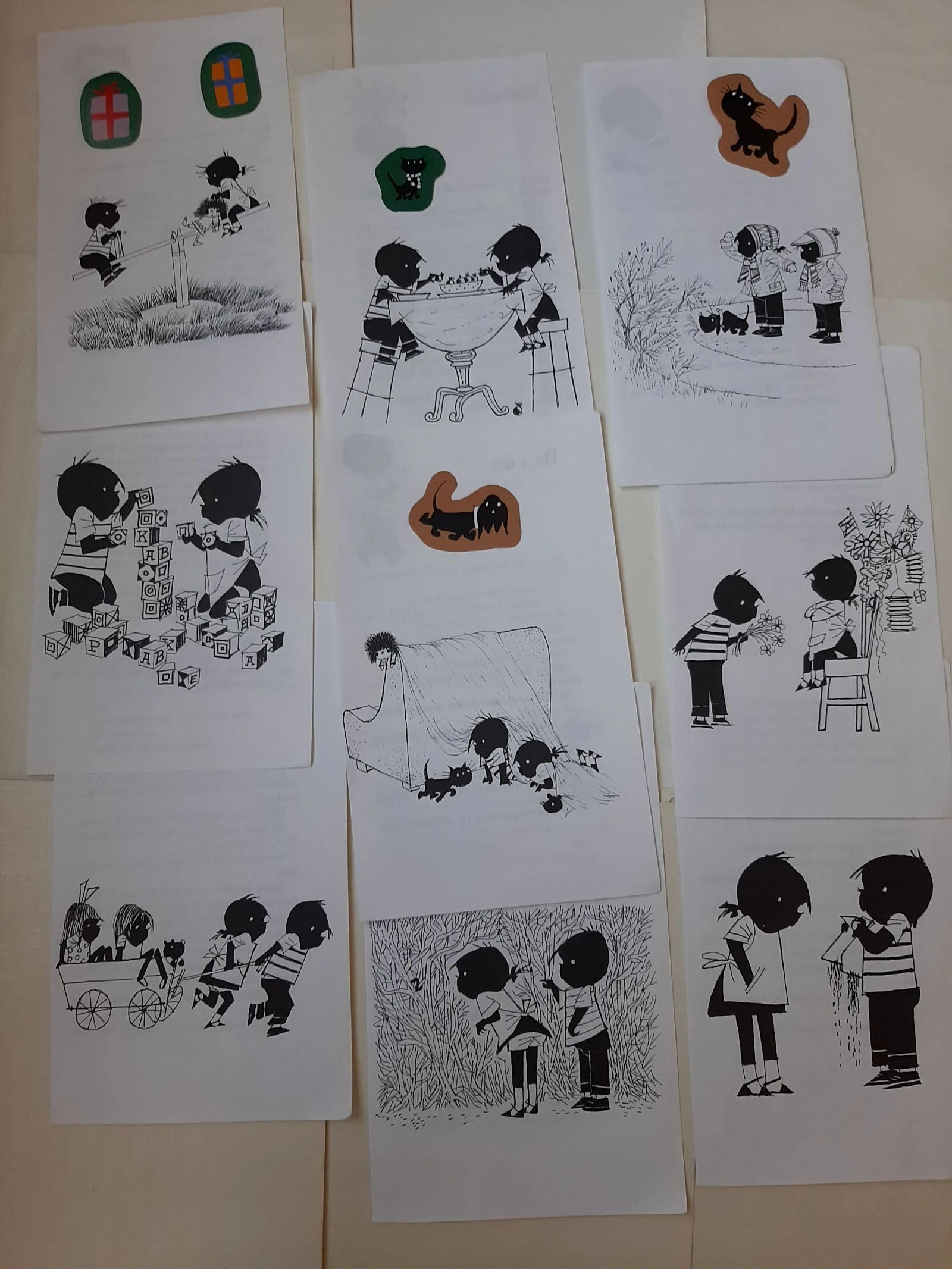 9 delig vintage illustraties van Fiep Westendorp 